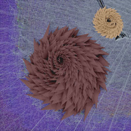 A still from a live video created by the Gesture Painter